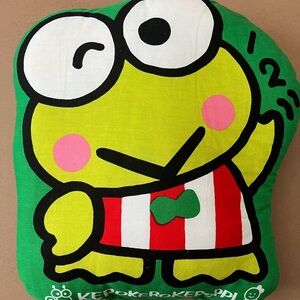 Sanrio Keroppi Pillow Vintage 1991 in MINT CONDITION BRIGHT CONDITION